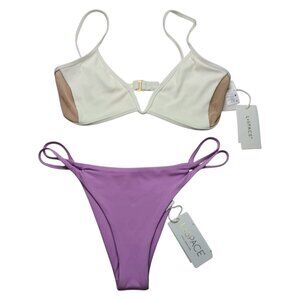 L*Space Bikini 2 Piece Set Size MEDIUM Macey Top & Widler Bottom Bitsy NEW NWT